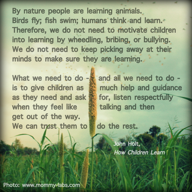 John-Holt-quotes-on-learning-Mommy-Labs